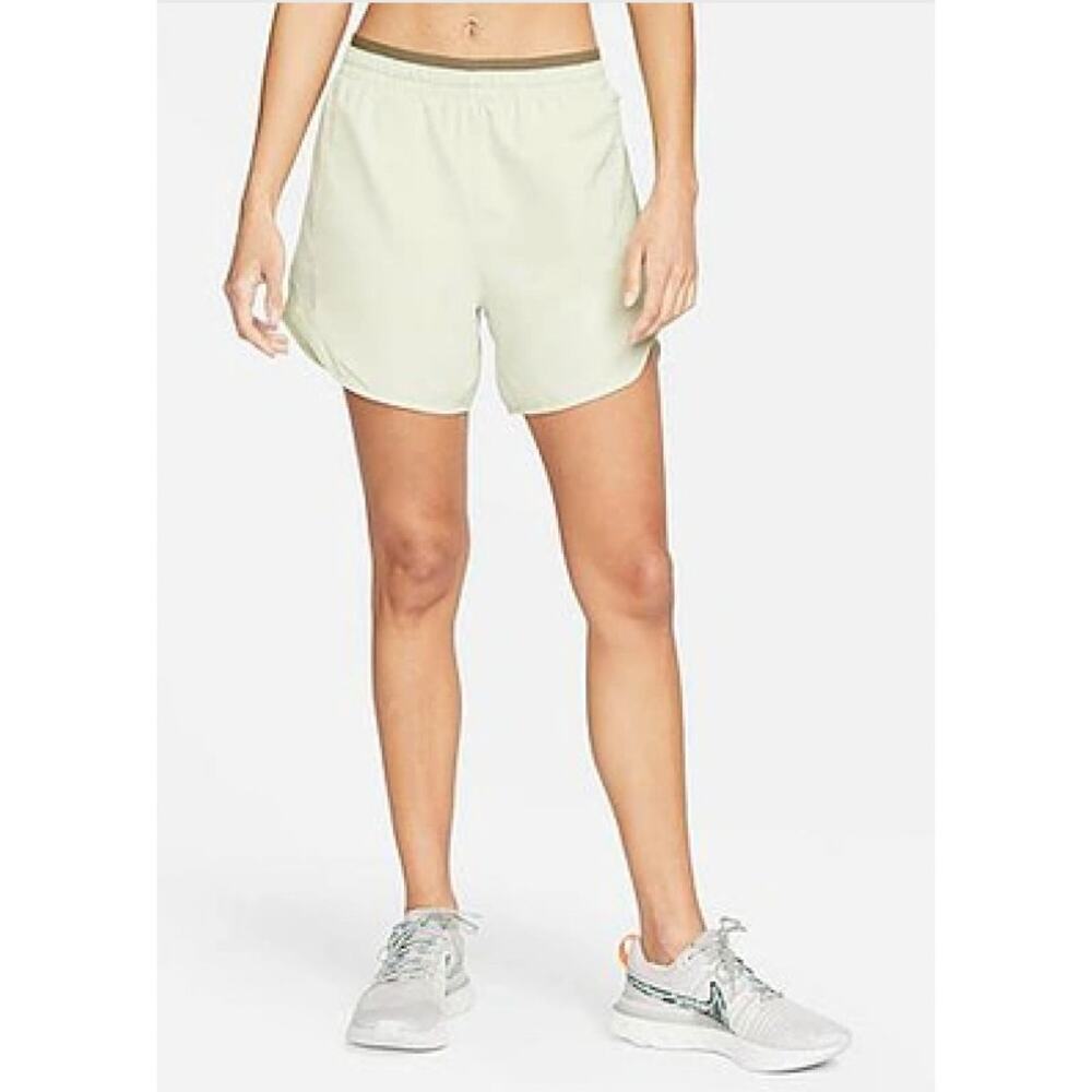Nike Dri-Fit Tempo Luxe Green Activewear Running Shorts Women's Size X-Small XS